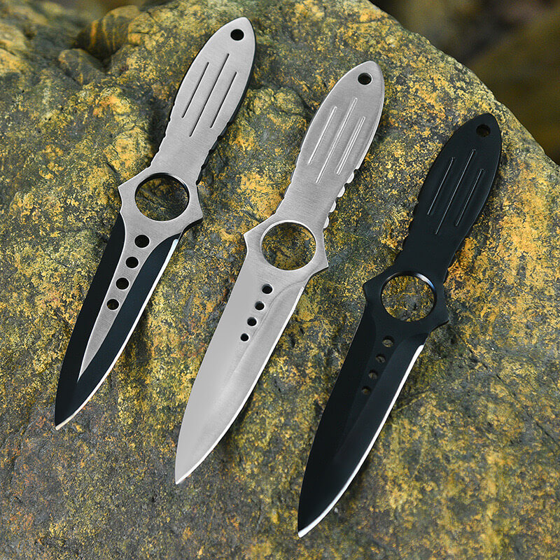 OUTDOOR GAITER SABER CAMPING OPEN BLADE STRAIGHT KNIFE