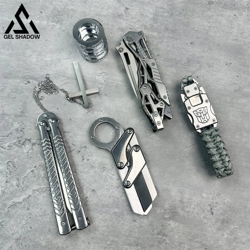 6Pcs Sliver Pocket Defense Knife Tools Pack 6 Pcs Pack