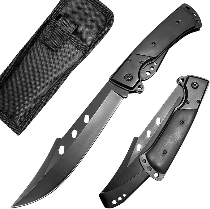 10.5" Large Folding Knife with Rosewood Handle