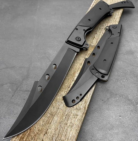 10.5" Large Folding Knife with Rosewood Handle-GS31