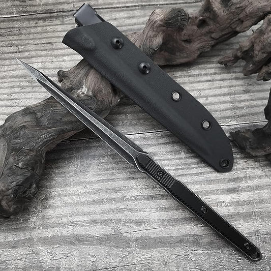 9.4in Tactical Fixed Blade Knife with Sheath, 440C Stainless Steel-GS89