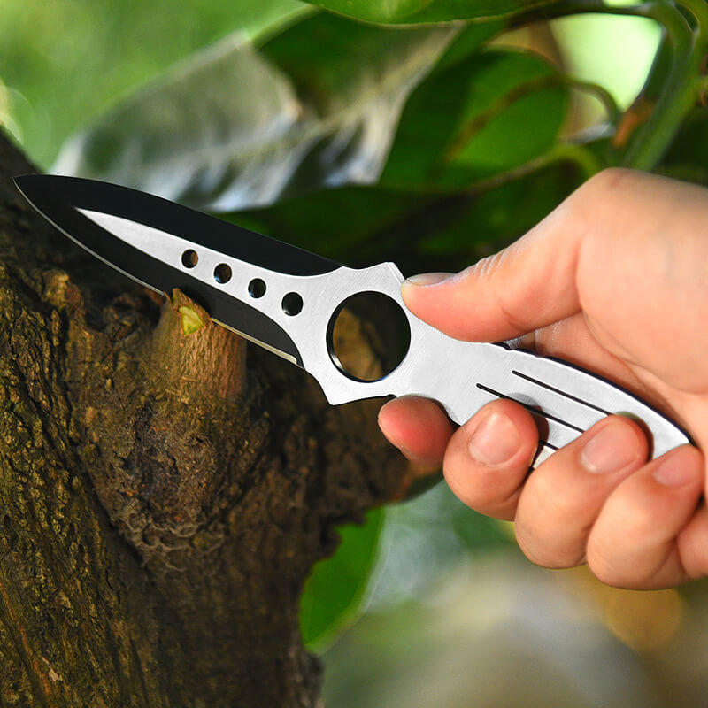 OUTDOOR GAITER SABER CAMPING OPEN BLADE STRAIGHT KNIFE