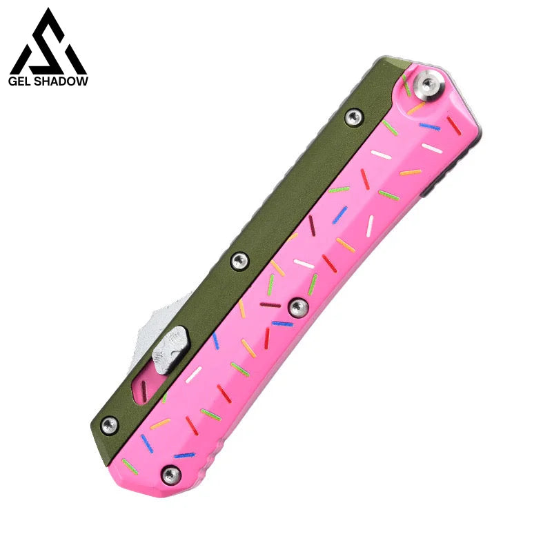 Donut Otf Knife Mirotech Automatic Pink Dagger Dessert Warrior 1 Pocket Knives