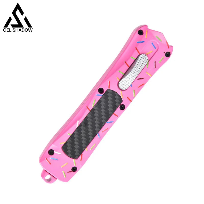 Donut Otf Knife Mirotech Automatic Pink Dagger Dessert Warrior 5 Pocket Knives