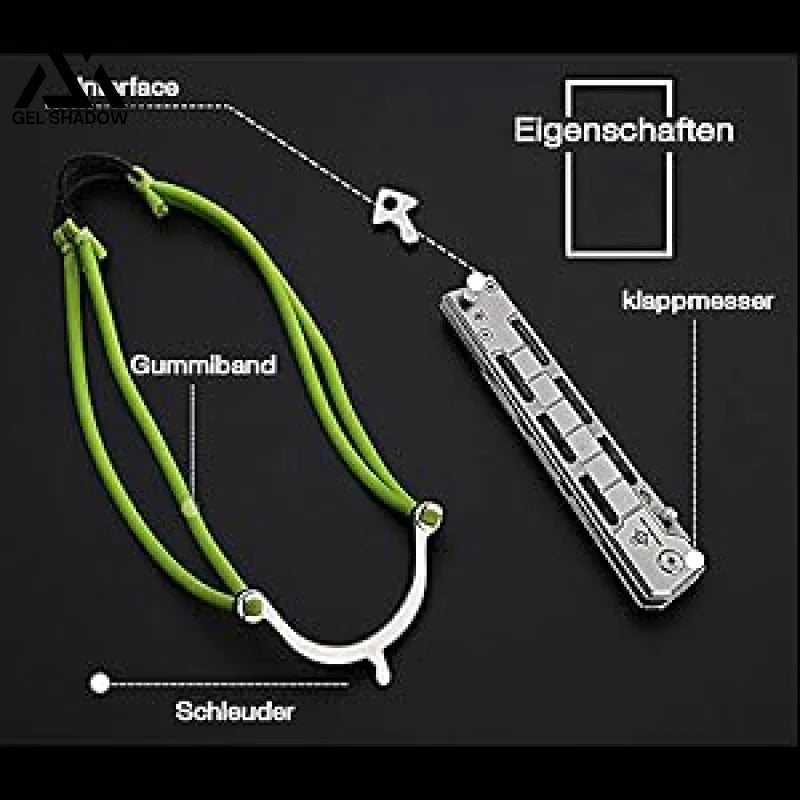 Folding Knife With Slingshot Outdoor Edc Pocket Knives