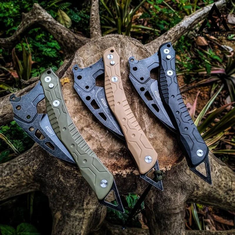 Folding outdoor self-defense fire-extinguishing tactical logging axe-GS44 Pocket Knives