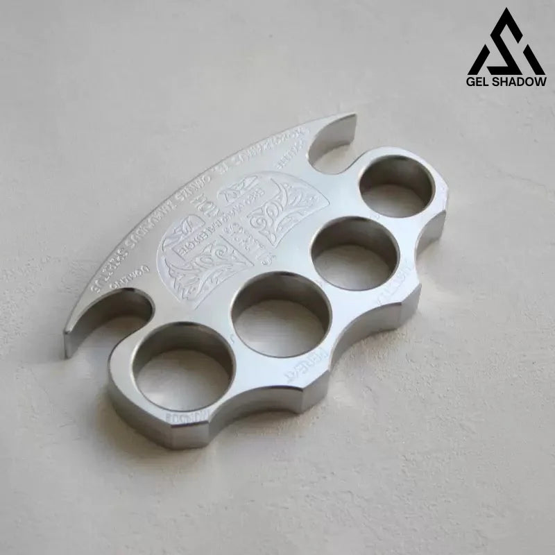 Four-finger alloy self-defense equipment like a tiger’s claws-GS130 Silver BRASSKNUCKLE