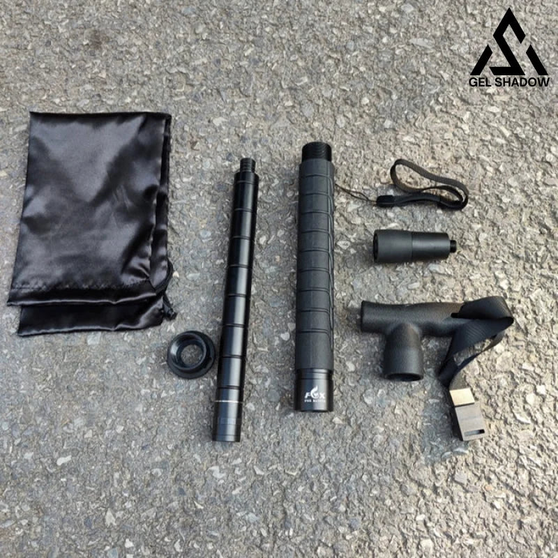 FOX Telescopic Hiking Pole with Self-Defense Baton Black Pocket Knives