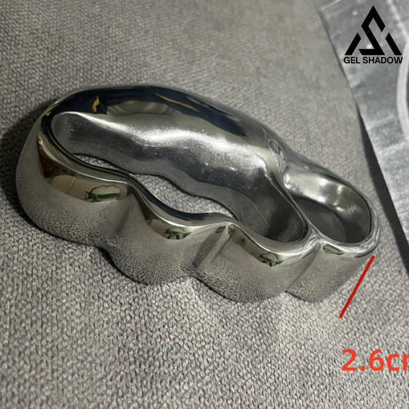 GS160 4-Finger Anti-explosion Stainless Steel Self-defense Knuckle Duster EDC BRASSKNUCKLE