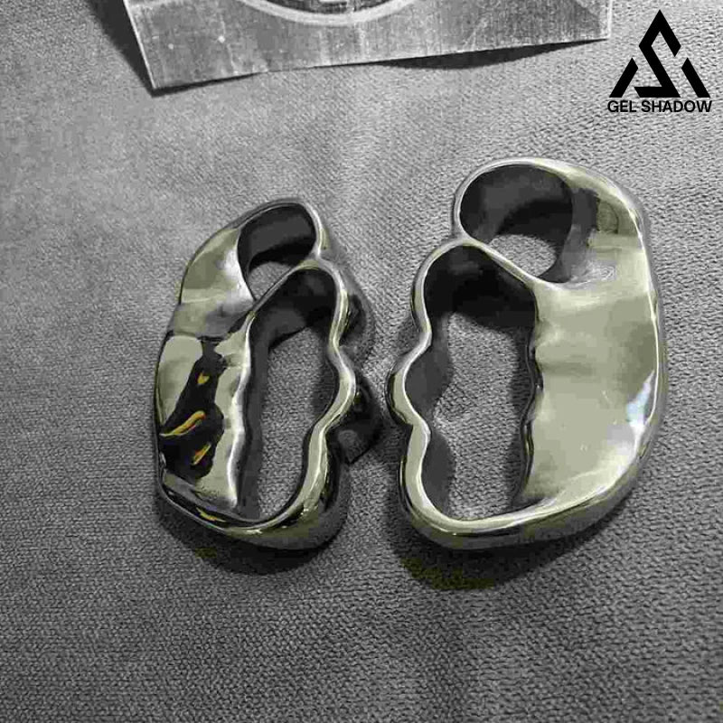 GS160 4-Finger Anti-explosion Stainless Steel Self-defense Knuckle Duster EDC two hands BRASSKNUCKLE