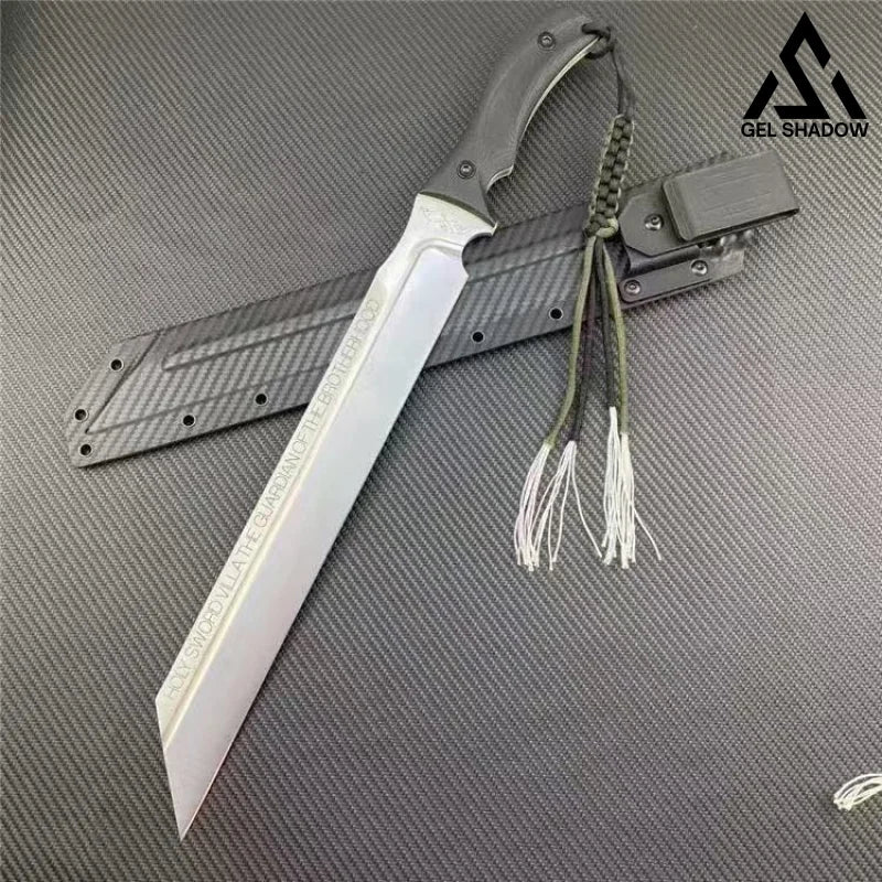 GS164 Viking warship tactical straight sword Silver Pocket Knives