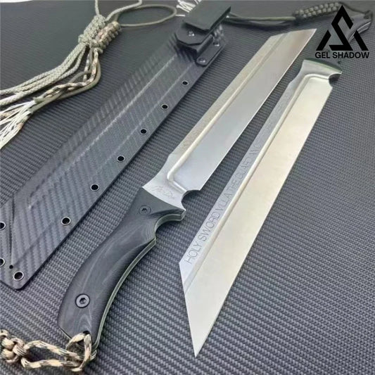 GS164 Viking warship tactical straight sword Silver Pocket Knives