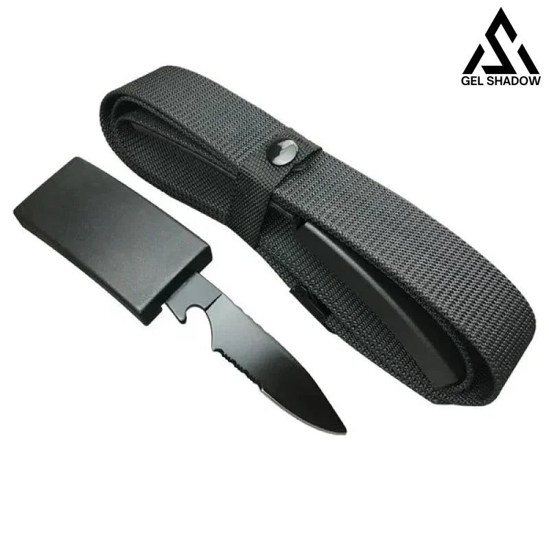 GS169 Concealed Belt Knife Black BRASSKNUCKLE