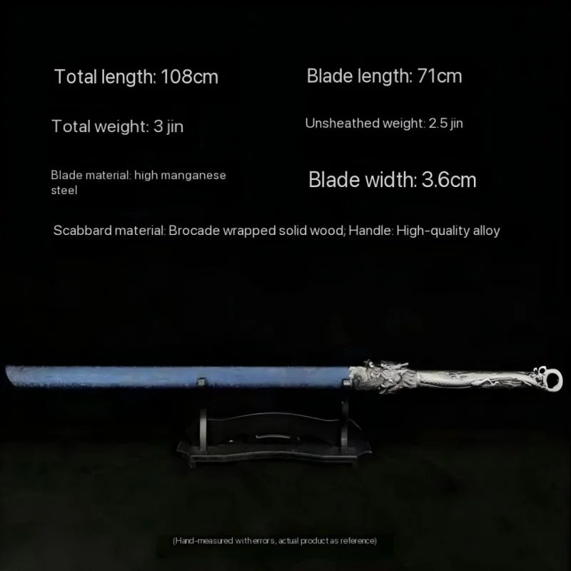 GS186 Red and blue Longquan high manganese steel sabers and swords(US ONLY) Pocket Knives