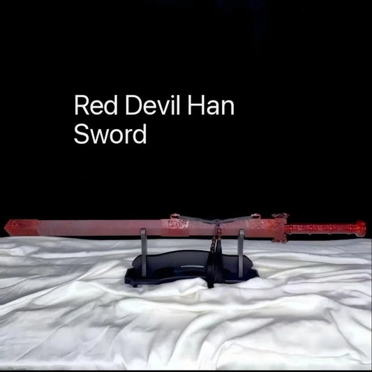GS186 Red and blue Longquan high manganese steel sabers and swords(US ONLY) Red Pocket Knives