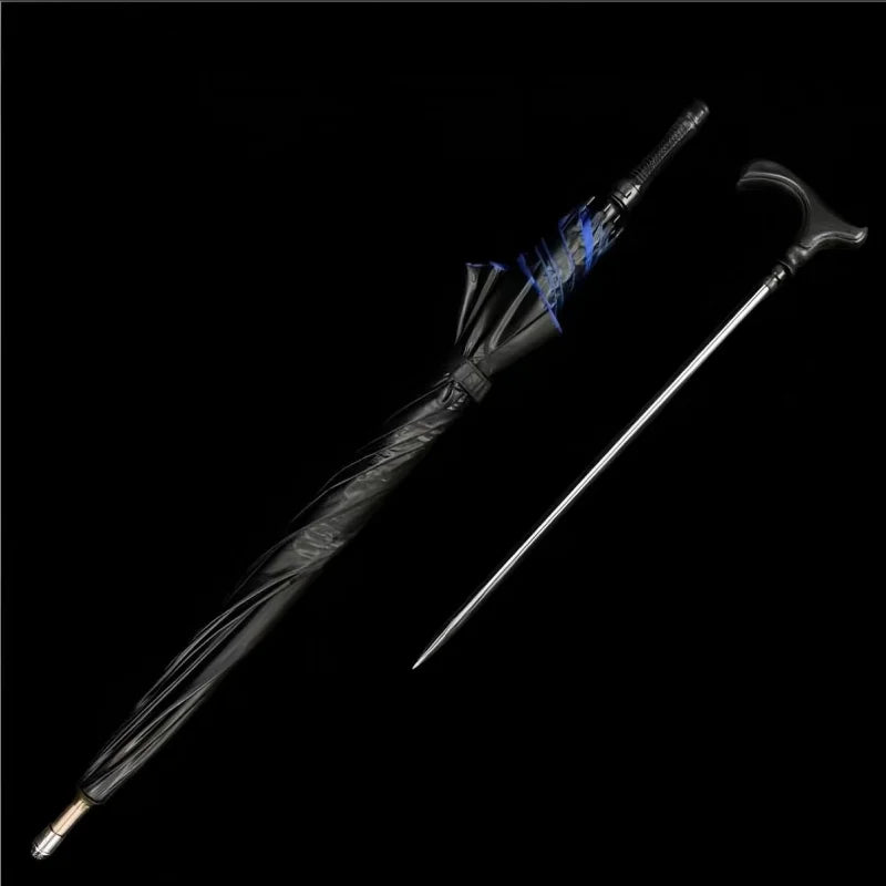 GS188 Outdoor multi functional hiking umbrella(US ONLY) Black Pocket Knives