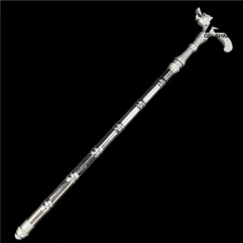 GS190 Outdoor spigot bamboo joint piercing spear(US ONLY) Silver Pocket Knives