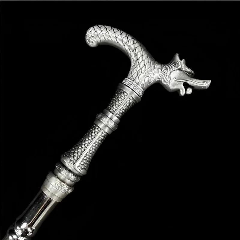 GS190 Outdoor spigot bamboo joint piercing spear(US ONLY) Silver Pocket Knives