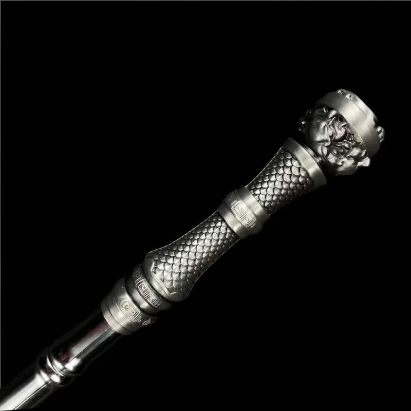 GS190 Outdoor spigot bamboo joint piercing spear(US ONLY) Silver Pocket Knives