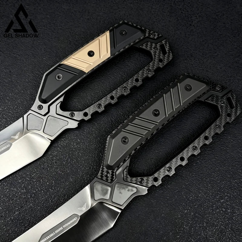 GS233 Demon Saber AIS9260 Steel DLC Coated Mirror Finish Sword Katana - Full Black