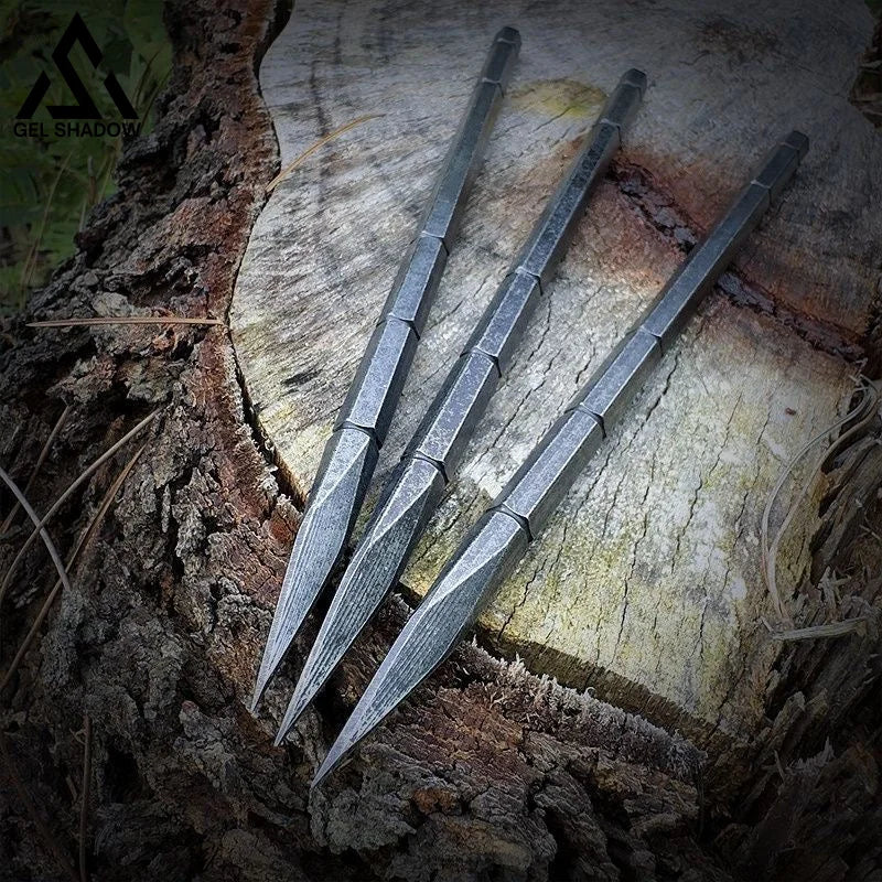 GS270 Tactical Fixed Blade 3pcs Knife With K sheath Darts Flying Knifes Ninjia - 3pcs Set - KNIVES
