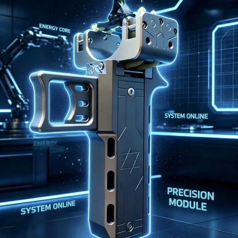 GS272 Semi-auto V5 Slingshot with Double Magazine 22 Shots CNC Aluminum Alloy