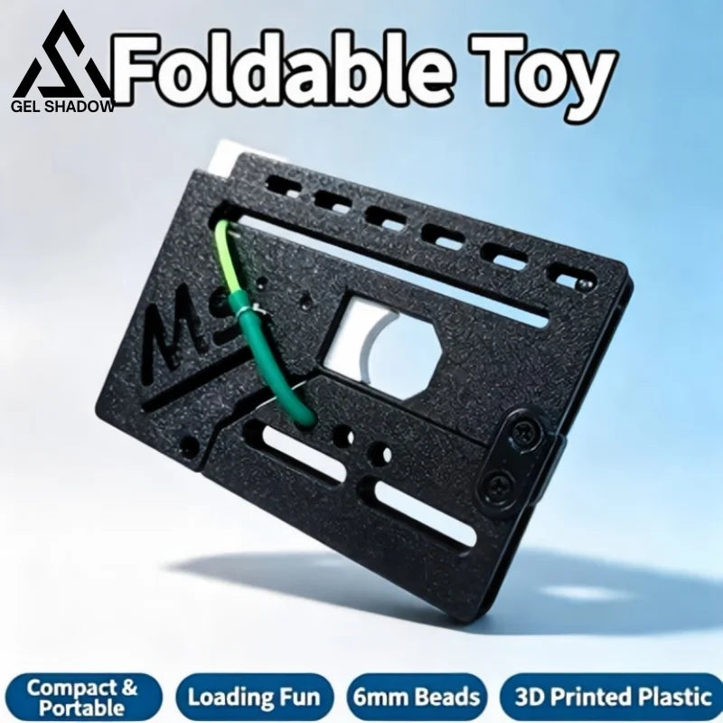 GS275 3D‑Printed Foldable Card Launcher Slingshot - Black