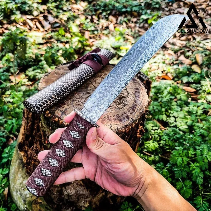 Katana Vg10 Ninja Samurai Damascus Hunting Knife Knives