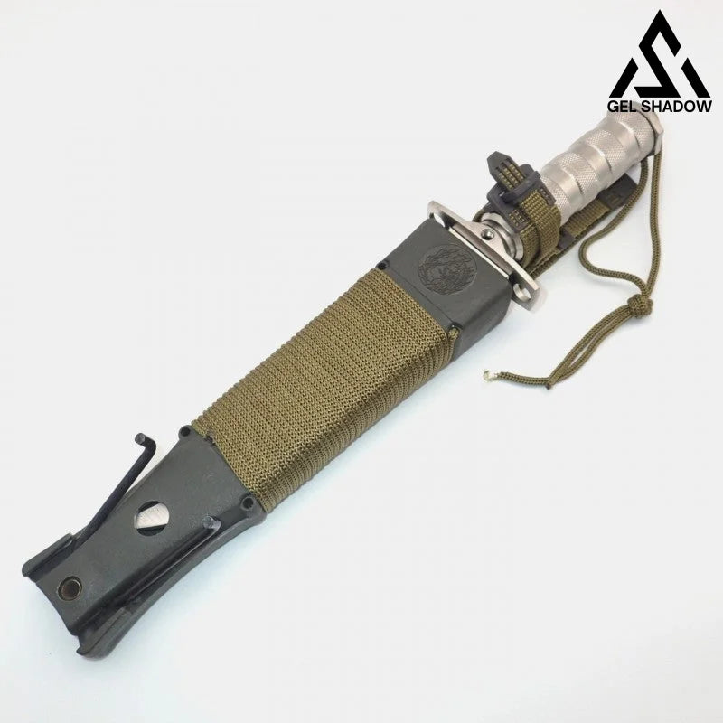 Large Hunting Knife Bowie Sharp Fixed Blade Camping Military Outdoor Survival Set Silver KNIVES
