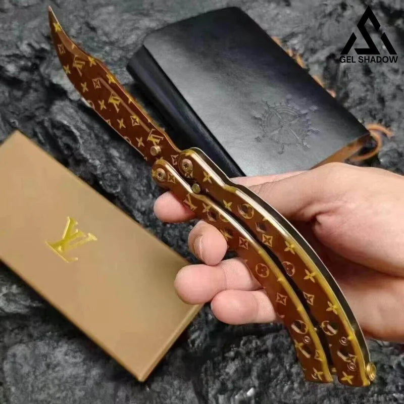 Lv Limited Scorpion Balisong Sharpen Butterfly Knife Gift Pack