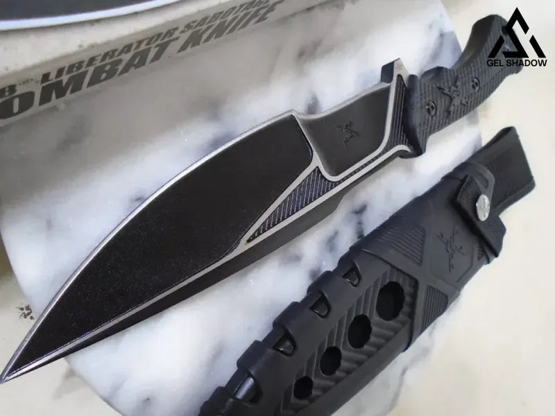 M48 Liberator Combat Fixed Blade Knife 10mm Full Tang Bowie UC3337 G10 13.80’’ OA black KNIVES