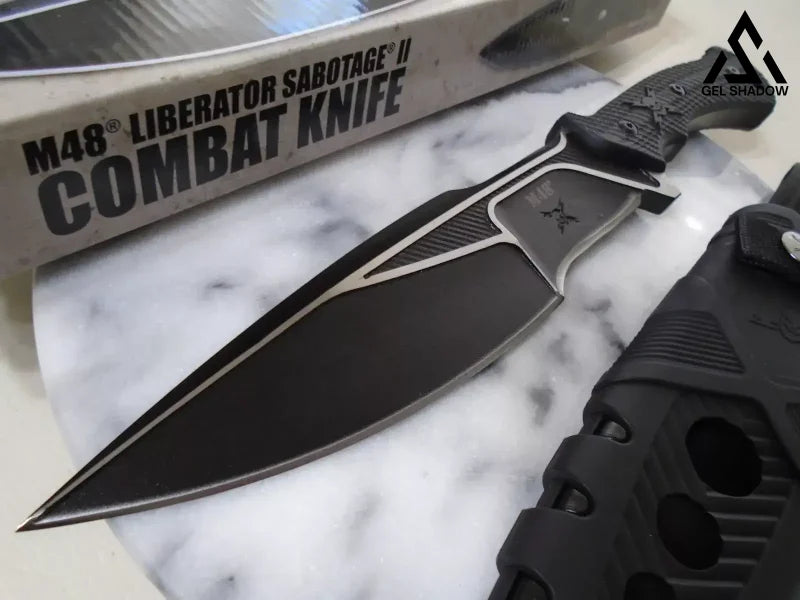 M48 Liberator Combat Fixed Blade Knife 10mm Full Tang Bowie UC3337 G10 13.80’’ OA black KNIVES