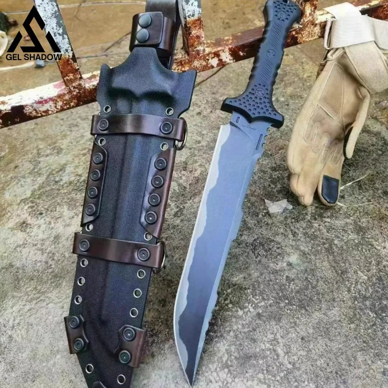 Miller M17 Survival Knife Heavy-Duty Sword Black Knives