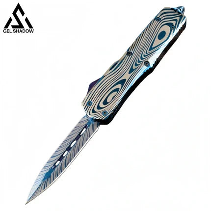 MT OT* Pocket Golden Rainbow Blue KNIFE-GS11