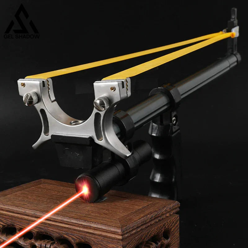 Retractable Laser Aiming Slingshot Hunting