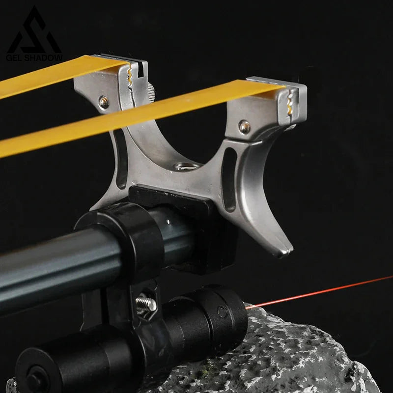 Retractable Laser Aiming Slingshot Hunting