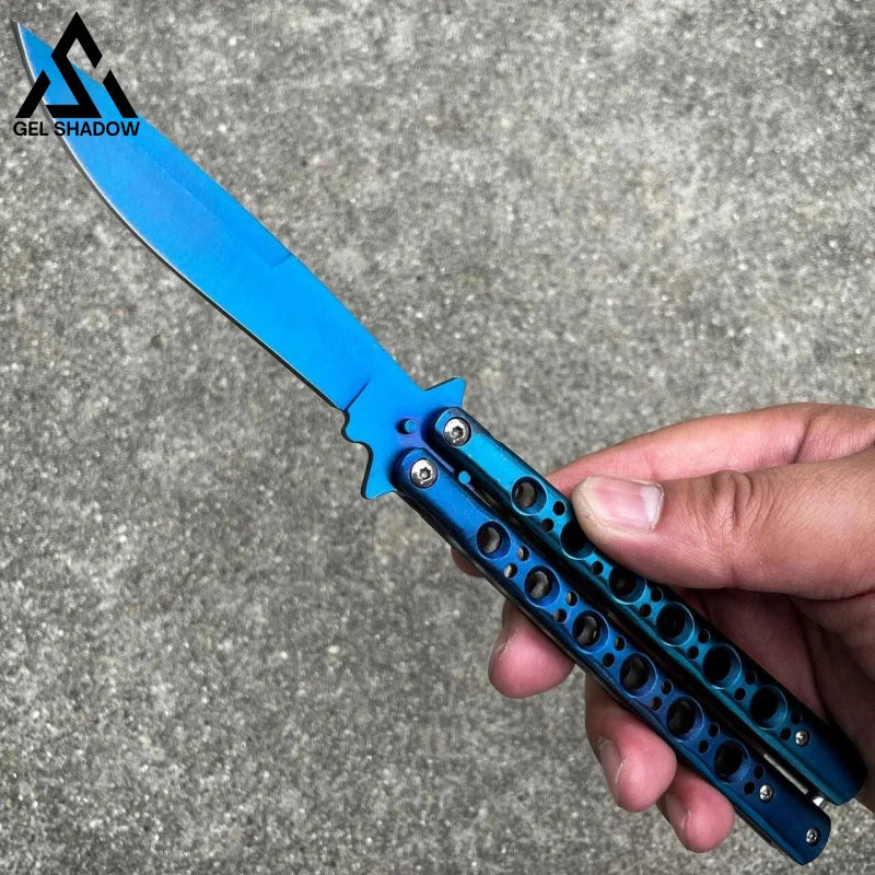 Scorpion Balisong Butterfly Blue Knife