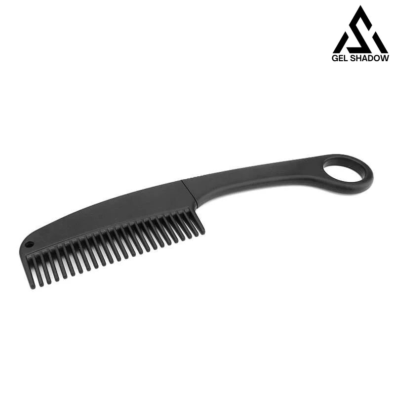 Self Defense Brush Comb With Hidden Sharp Knife black / Round handle Pocket Knives