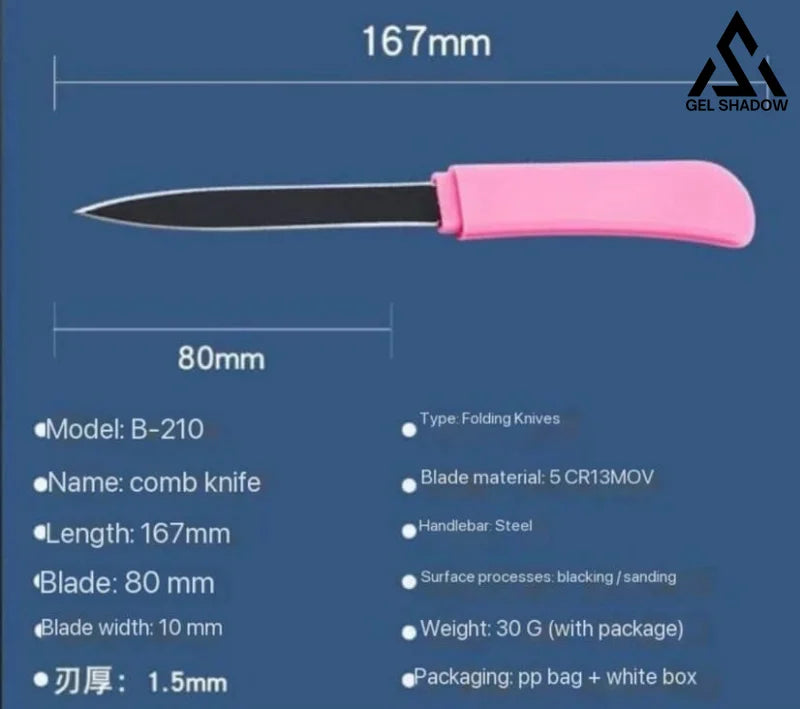 Self Defense Brush Comb With Hidden Sharp Knife Pocket Knives