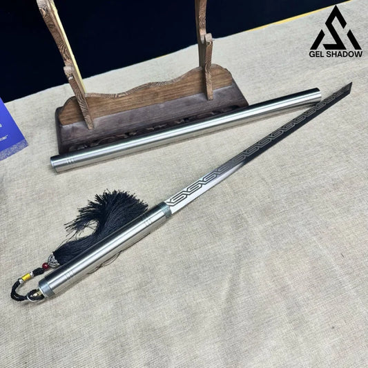 Stick knife with pattern(US ONLY)-GS58 Silver Pocket Knives