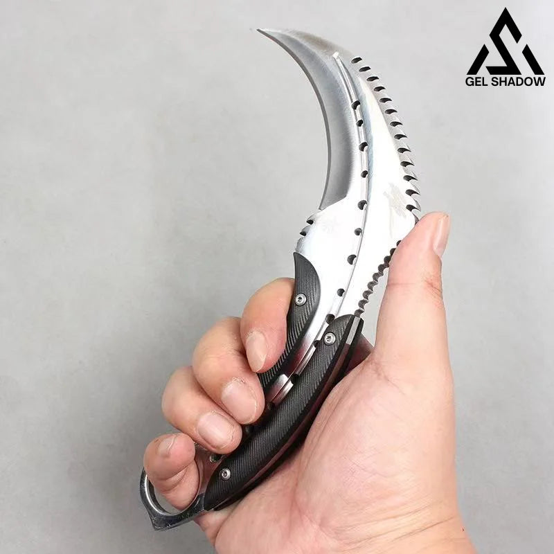 Todd the Dragon outdoors camping claw knife-GS149 Silver BRASSKNUCKLE