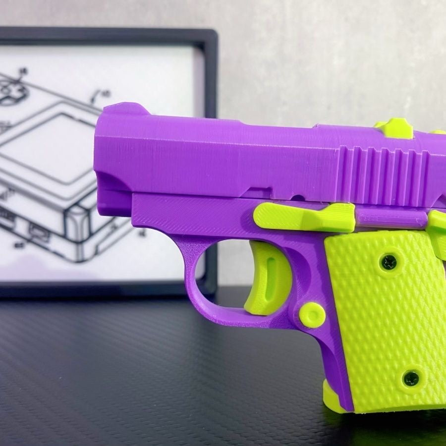 3D Printed Baby Mini M1911 Gravity Fidgets