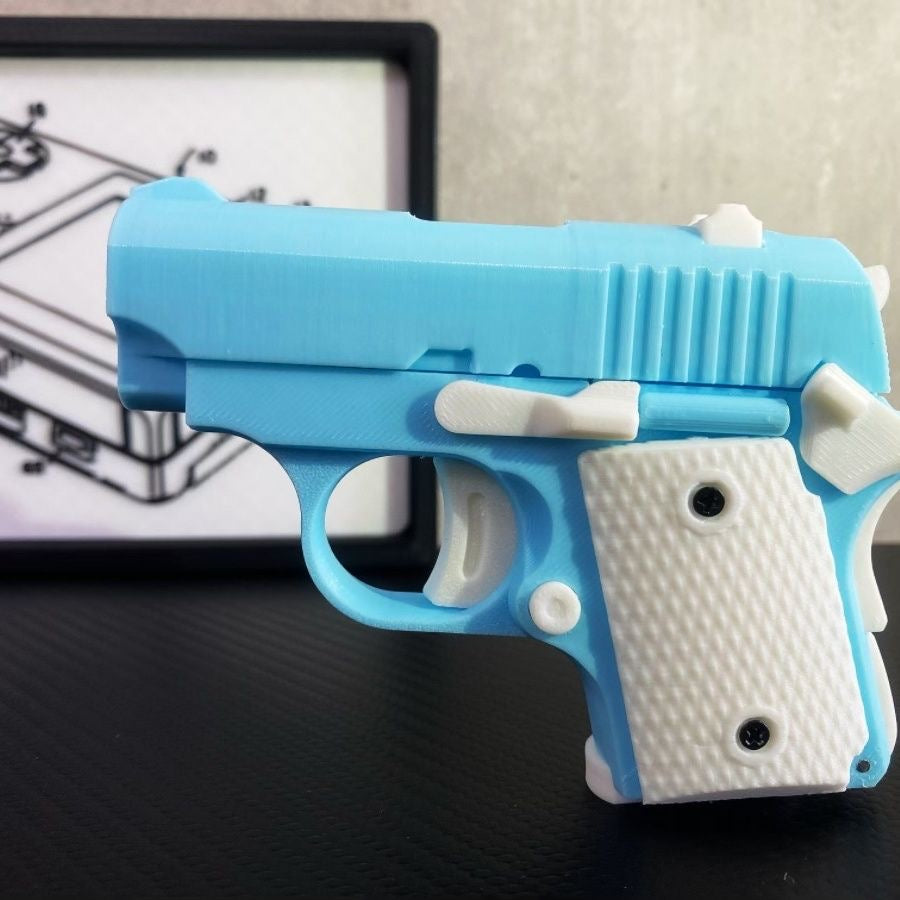 3D Printed Baby Mini M1911 Gravity Fidgets