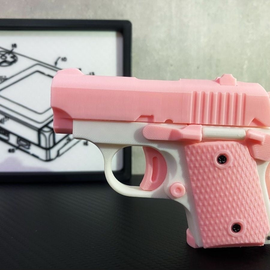 3D Printed Baby Mini M1911 Gravity Fidgets