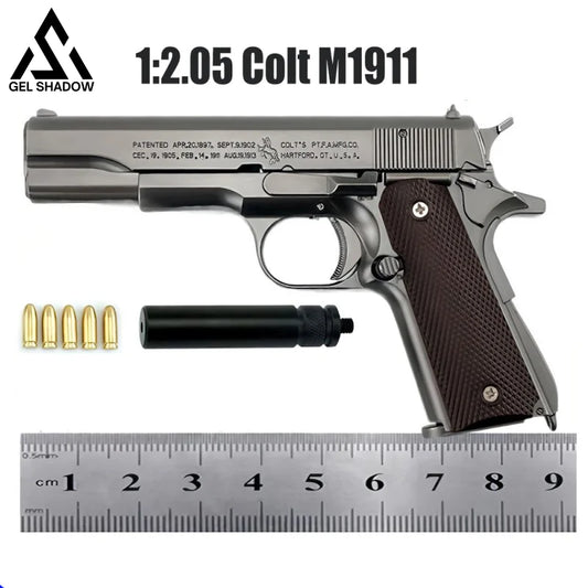 1:2.05 Alloy Colt M1911 Pistol Model Gun-Color