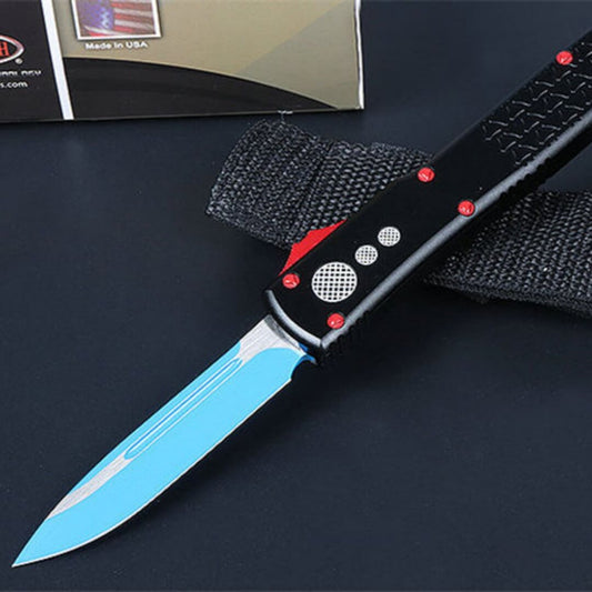 Micro Technology A7 Red and Blue Titanium Straight Out Cutting Tool