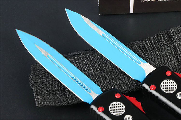 Micro Technology A7 Red and Blue Titanium Straight Out Cutting Tool