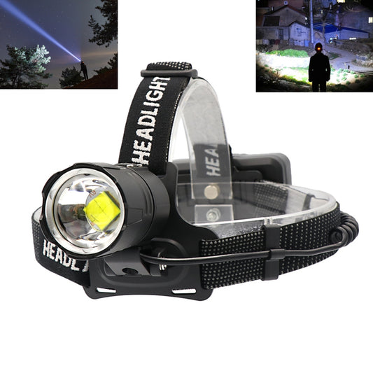 120,000LM Super Bright LED Rechargeable Headlamp, Zoomable Head lamp