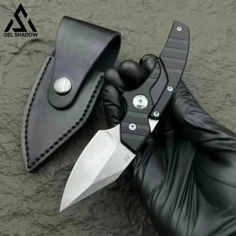 2 In 1 Tactical Hornet Edc Knife D2 Black