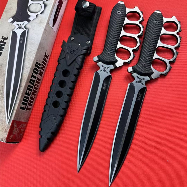 M48 Liberator Trench Knife | 7 1/2” 2Cr13 stainless steel blade | 13 3/4” overall | Vortec and nylon sheath included